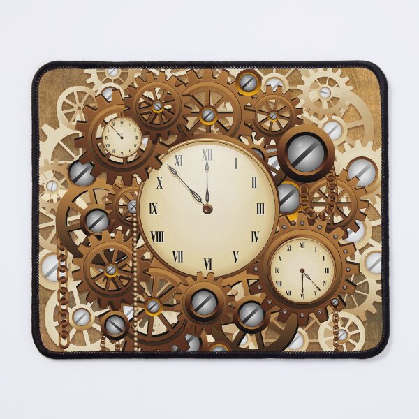 Item preview, Steampunk Clocks and Gears Vintage Retro Style Machine designed and sold by BluedarkArt.