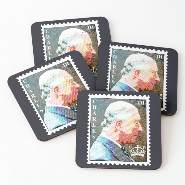 Item preview, Charles III postage stamp designed and sold by SolidEarthArt.