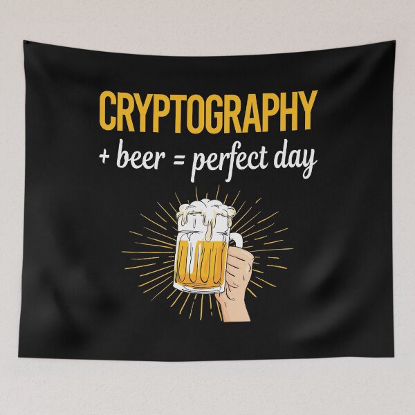 Item preview, Beer Perfect Day Cryptography designed and sold by WigglesDailey.