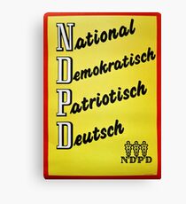 NDPD - National Democratic Party of Germany (East German Party till 1990) Canvas Print