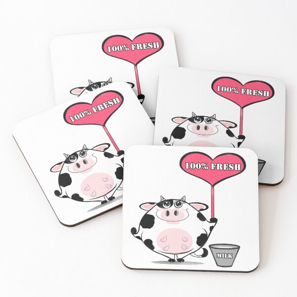 Item preview, 100% fresh milk on sale - Cute cow  designed and sold by Shirley cute art .