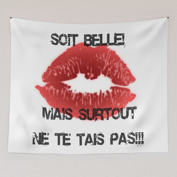 Aperçu de l'œuvre Soit belle mais surtout ne te tais pas créée et vendue par NolDesigns.