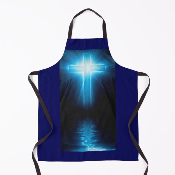 Item preview,  Blue Cross Over Water - Blue Background designed and sold by Rowena Jones.