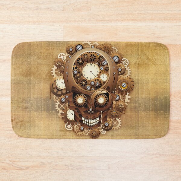 Item preview, Skull Steampunk Vintage Retro Style Machine designed and sold by BluedarkArt.