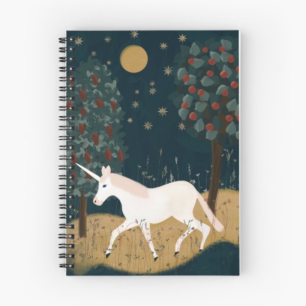Item preview, Unicornio en el bosque - fondo verde designed and sold by KizzyW.