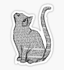Katze Lesebuch Aufkleber Sticker