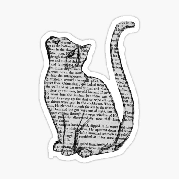 Book Club Cats Sticker