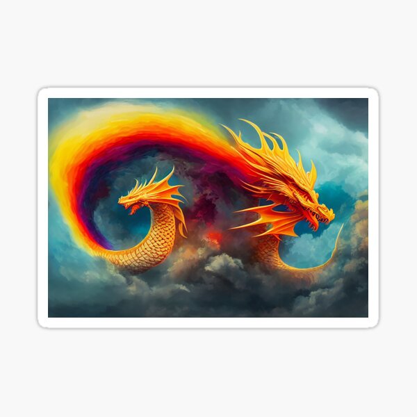 Item preview, Abstract Art of clouds formed into dragons  - Created by Artificial Intelligence designed and sold by Created-by-AI.