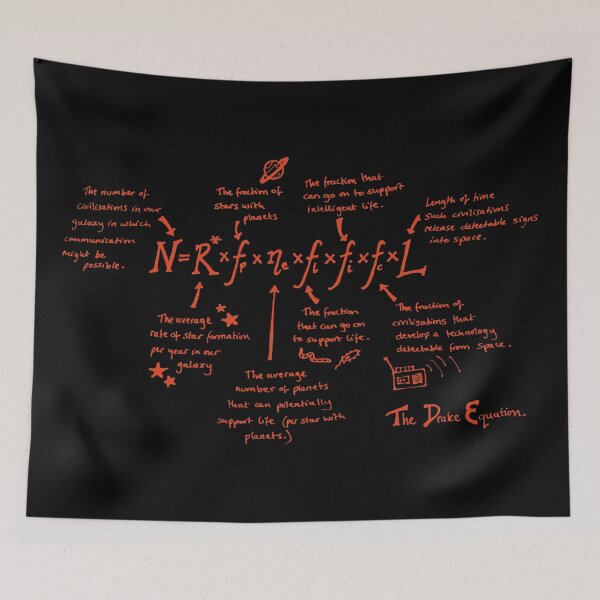Item preview, The Drake Equation Red designed and sold by DrTigrou.