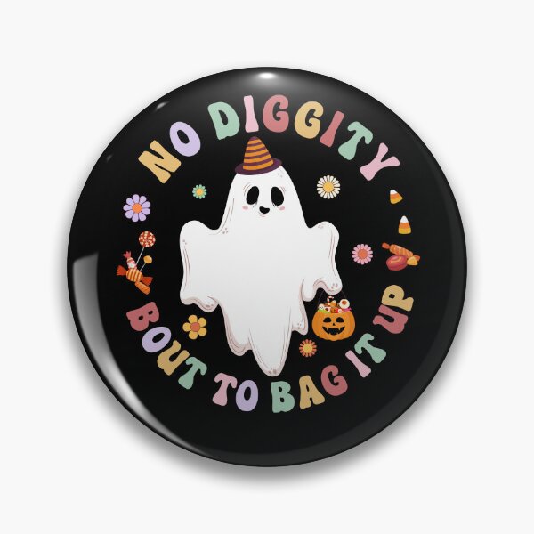 Item preview, Cute Ghost Halloween No Diggity 'Bout To Bag it Up designed and sold by Darly-Walker.