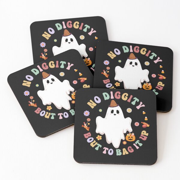 Item preview, Cute Ghost Halloween No Diggity 'Bout To Bag it Up designed and sold by Darly-Walker.