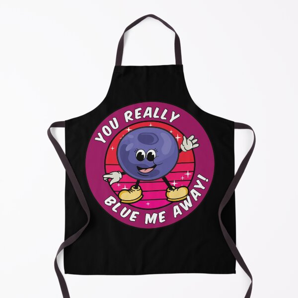 Item preview, Funny Cartoon Blueberry Pun:You really blue me away designed and sold by Happy Puppy Print On Demand.