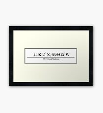 University of Minnesota - TCF Bank Stadium Coordinates Framed Print