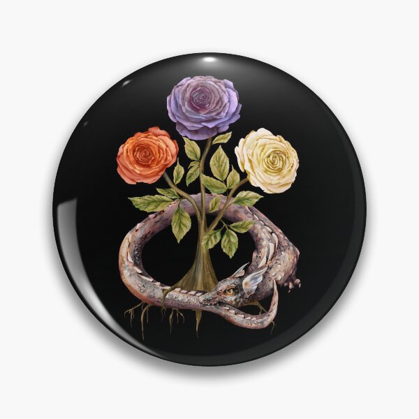 Item preview, The World Serpent and roses of supreme good.  designed and sold by Sitenkovamary.