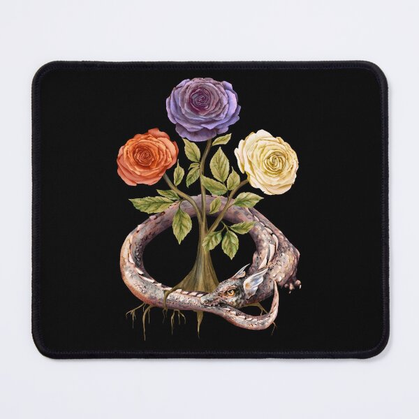 Item preview, The World Serpent and roses of supreme good.  designed and sold by Sitenkovamary.