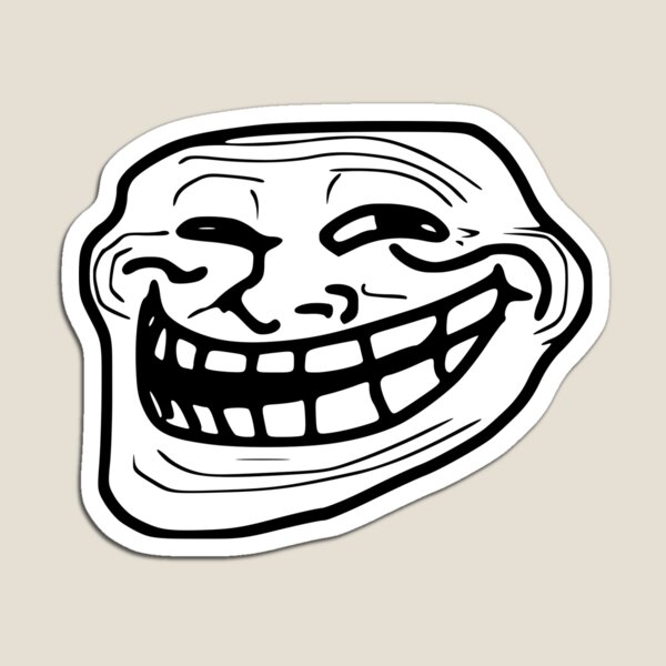 Memes Troll Face Self Adhesive Vinyl Sticker