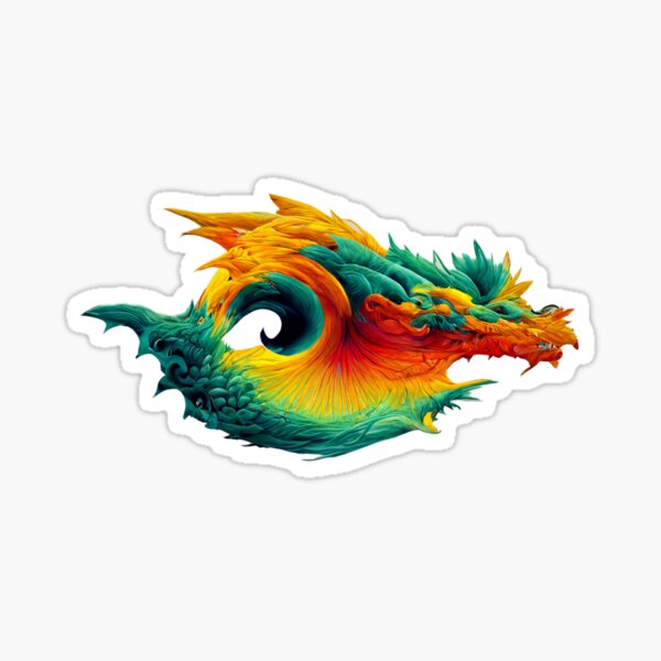 Item preview, Abstract Art of clouds formed into dragons  - Created by Artificial Intelligence designed and sold by Created-by-AI.
