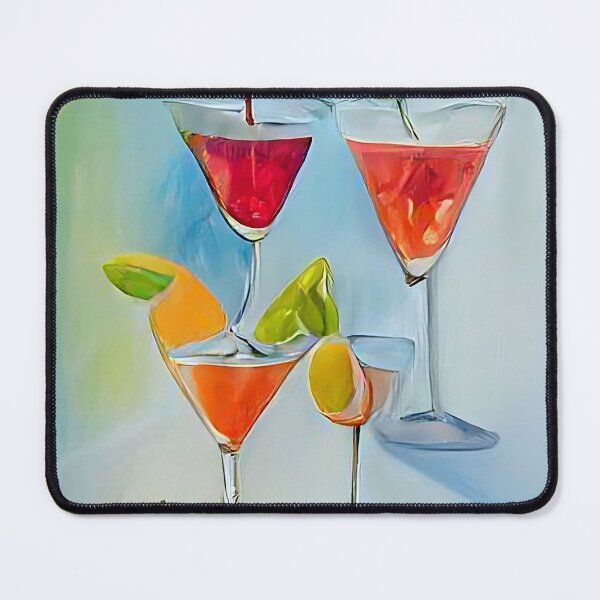 Item preview, oil painting of tropical cocktails #1 designed and sold by wadelcl.