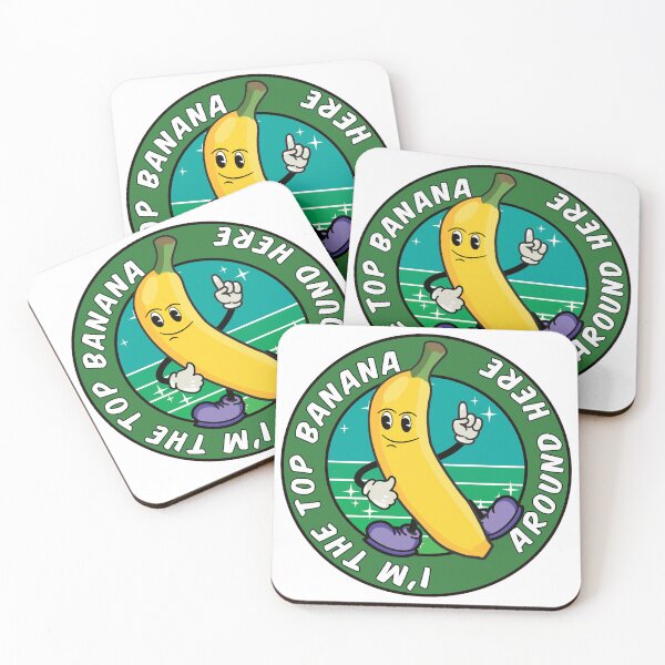 Item preview, Funny Cartoon Banana Pun: I'm the top banana around here designed and sold by Happy Puppy Print On Demand.