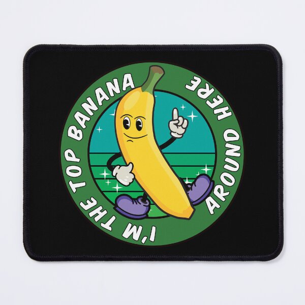 Item preview, Funny Cartoon Banana Pun: I'm the top banana around here designed and sold by Happy Puppy Print On Demand.