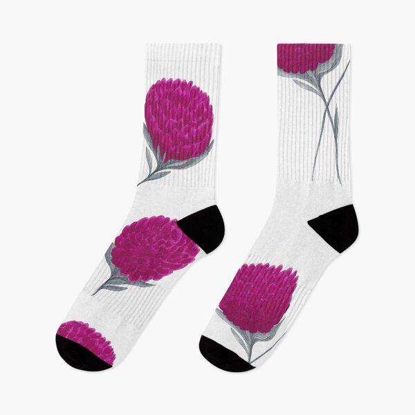 Item preview, Bright Pink Flowers With Gray Leaves designed and sold by IrinaIkar.