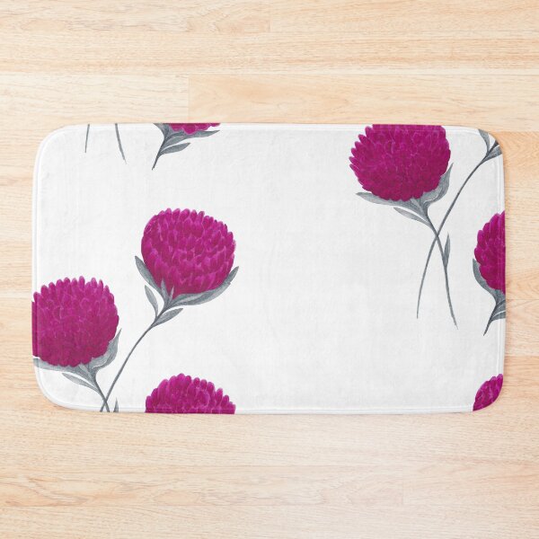 Item preview, Bright Pink Flowers With Gray Leaves designed and sold by IrinaIkar.
