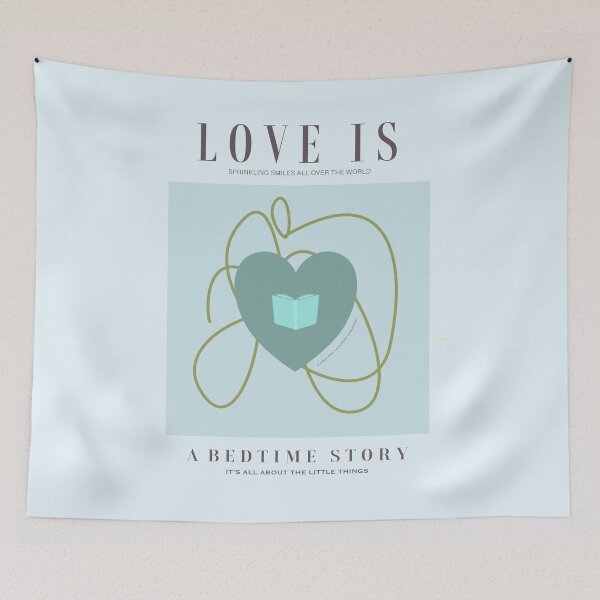 Item preview, Love is a bedtime story. Sprinkling smiles all over the world. Caroline Laursen original designed and sold by Caroline Laursen.
