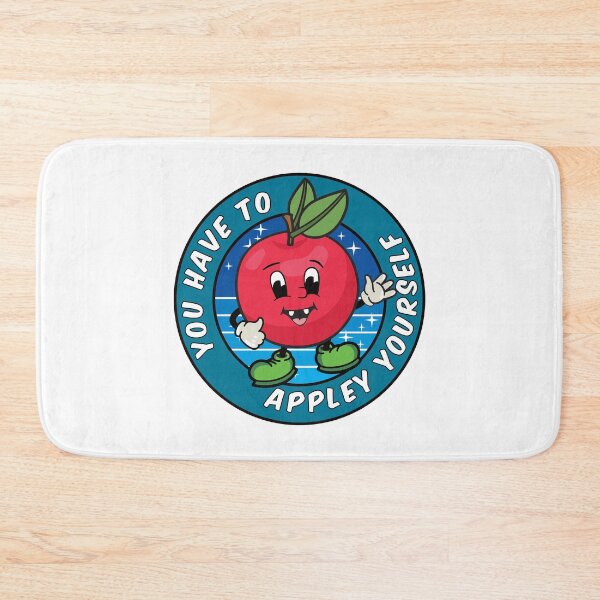 Item preview, Funny Cartoon Apple Pun: you have to appley yourself designed and sold by Happy Puppy Print On Demand.