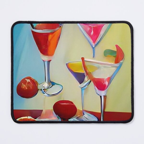 Item preview, oil painting of tropical cocktails #4 designed and sold by wadelcl.
