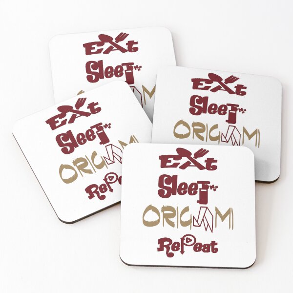Item preview, Eat sleep origami repeat, designed and sold by Chakilogy.