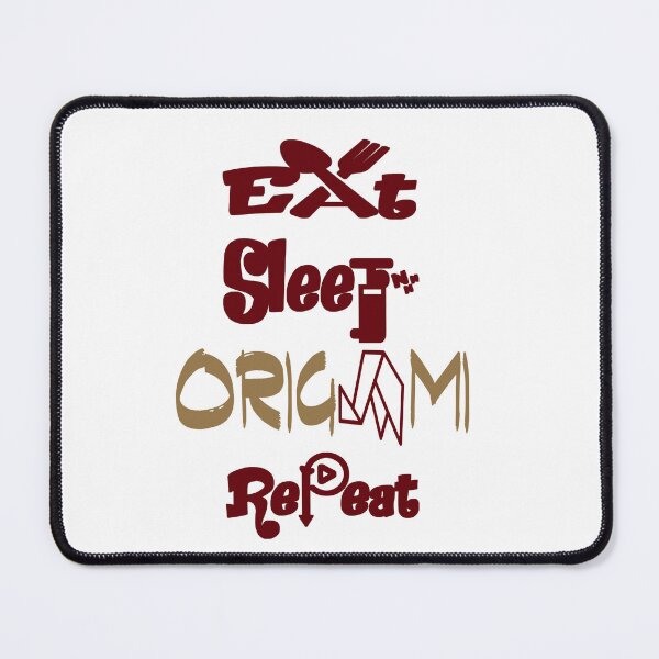 Item preview, Eat sleep origami repeat, designed and sold by Chakilogy.