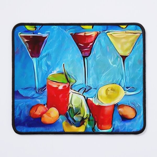Item preview, oil painting of tropical cocktails #6 designed and sold by wadelcl.
