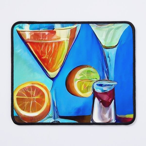 Item preview, oil painting of tropical cocktails #7 designed and sold by wadelcl.