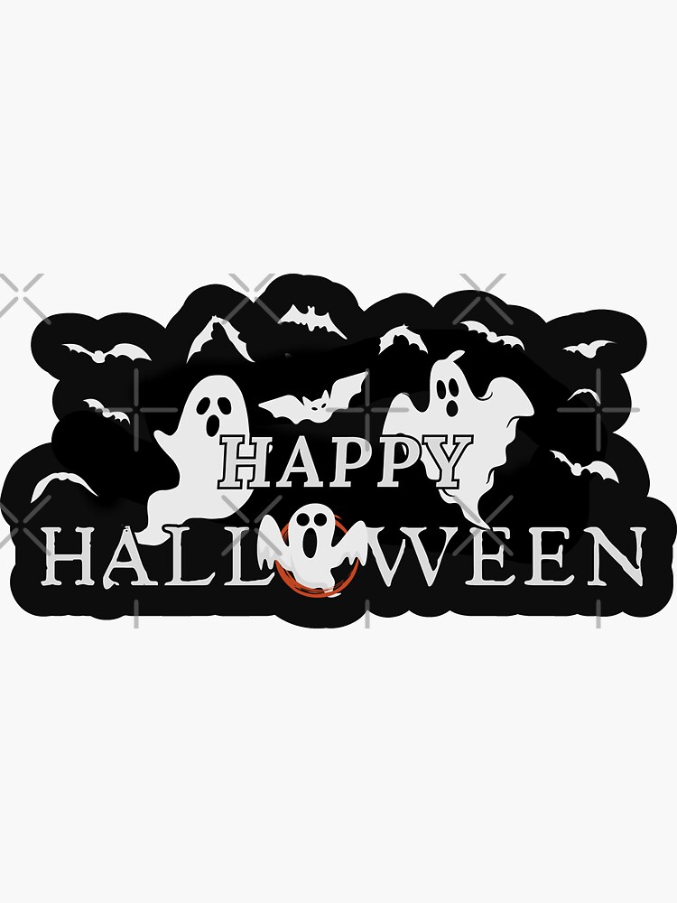 "Happy Halloween Halloween 2022" Sticker for Sale by yococo Redbubble