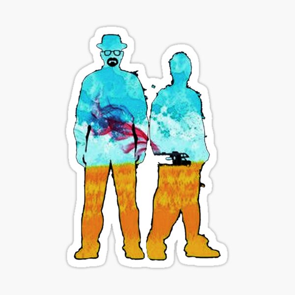 Walter White And Jesse Pinkman Sticker For Sale By Amellr Redbubble