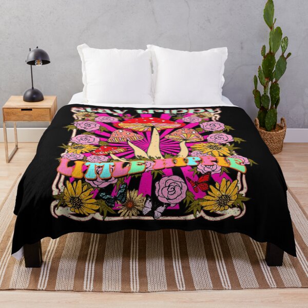 Item preview, Stay Trippy Little Hippie Mushroom Forest With Flowers Classic  designed and sold by zalezbludnil.