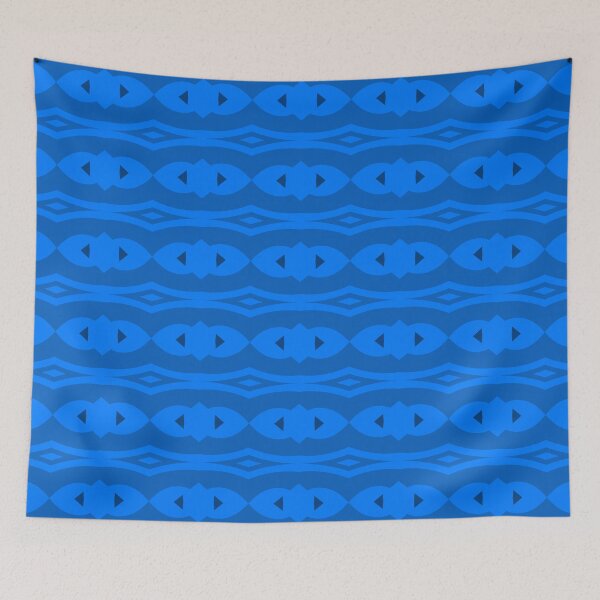 Item preview, Curves Are Nice Pattern Blue designed and sold by AraljanFusion.