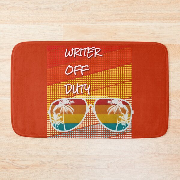 Item preview, Writer Off Duty with retro sunset & sunglasses.  designed and sold by CristalleLisa.