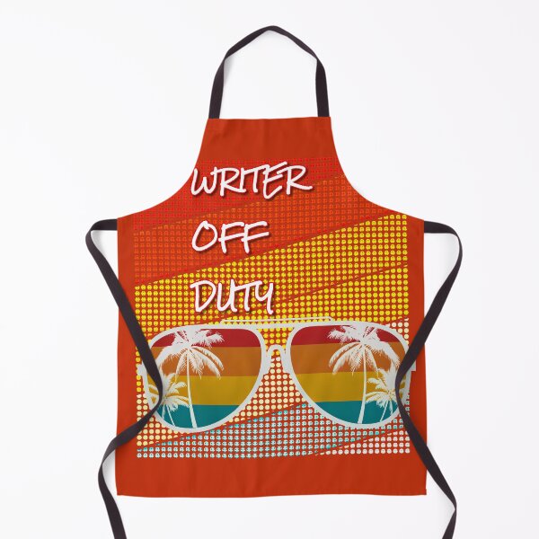 Item preview, Writer Off Duty with retro sunset & sunglasses. designed and sold by CristalleLisa.