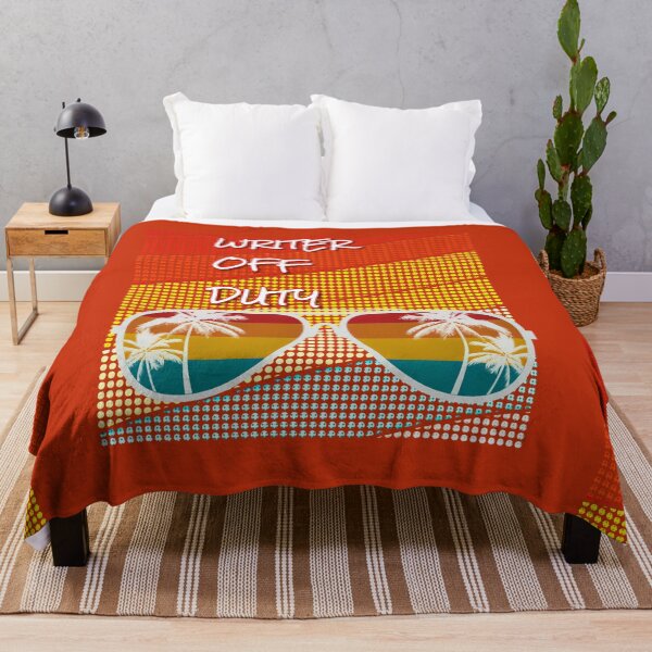 Item preview, Writer Off Duty with retro sunset & sunglasses.  designed and sold by CristalleLisa.