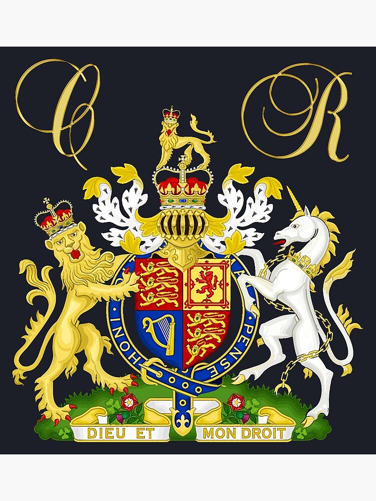 "Charles III royal coat of arms" Poster for Sale by SolidEarthArt ...