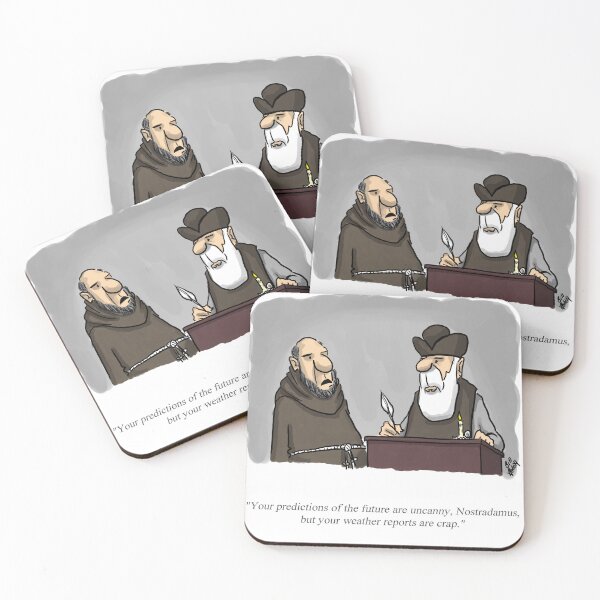 Item preview, Funny Percenters Nostradamus Cartoon Humor designed and sold by abbottoons.
