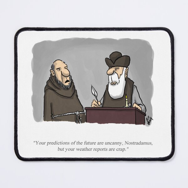 Item preview, Funny Percenters Nostradamus Cartoon Humor designed and sold by abbottoons.