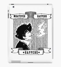 Whatever happens (black) iPad Case/Skin