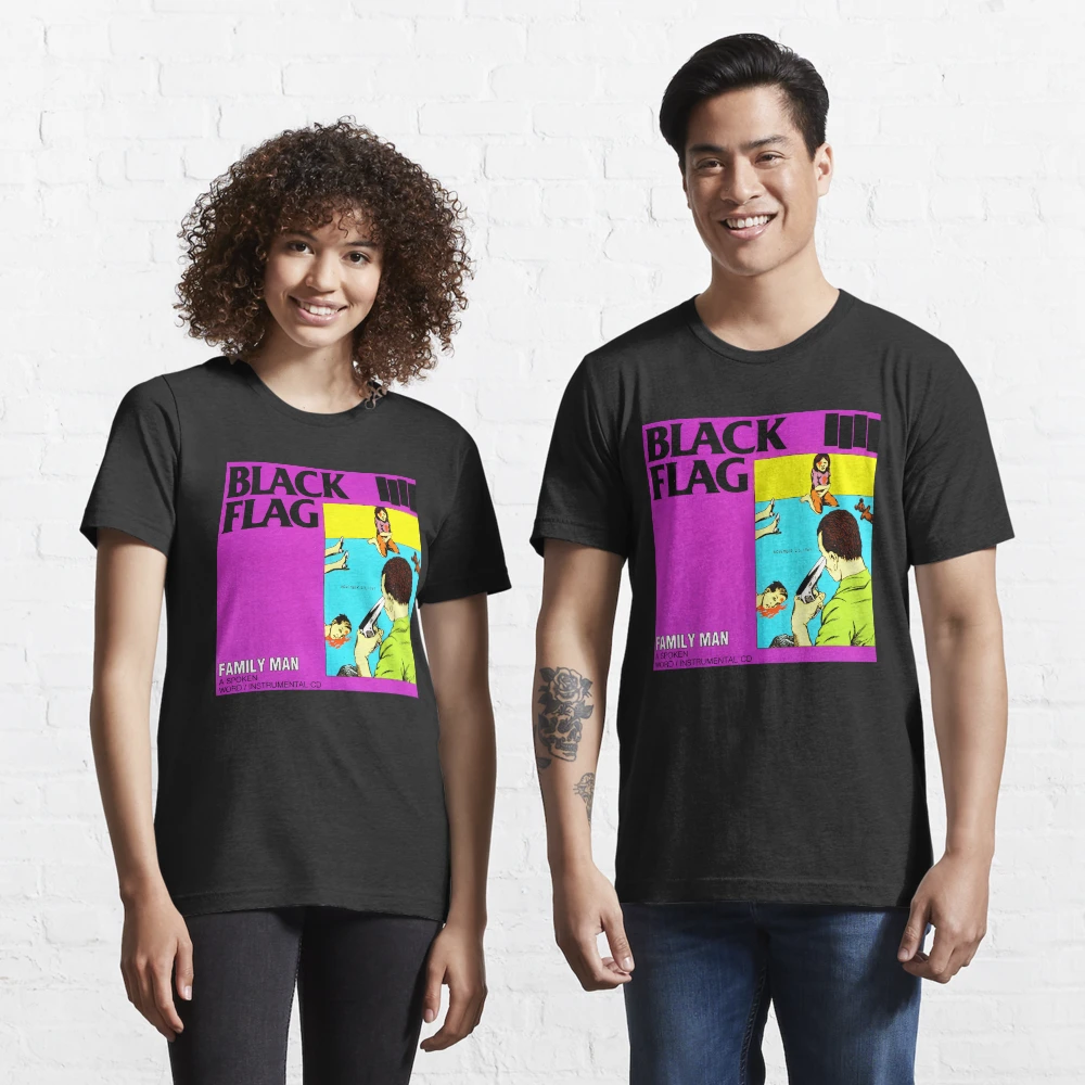 black flag family man t shirt