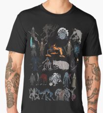 Camiseta premium para hombre Bloodborne bosses
