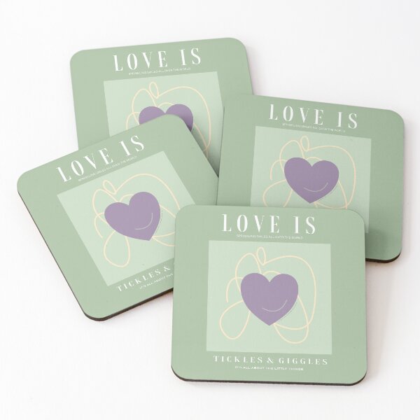 Item preview, Love is tickles and giggles. Sprinkling smiles all over the world. Caroline Laursen original designed and sold by Caroline Laursen.