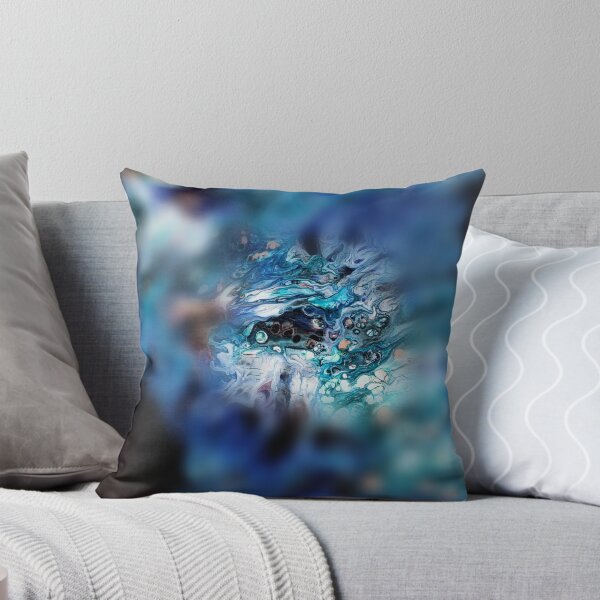 Item preview, Blurred View | Abstract Blue and Green Art | About Pour Art designed and sold by JillyJ05.