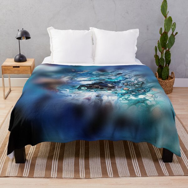 Item preview, Blurred View | Abstract Blue and Green Art | About Pour Art designed and sold by JillyJ05.