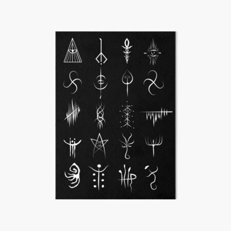 Bloodborne Caryll Runes Art Board Print By DigitalCleo Redbubble   Gbrf,5x7,f,540x540 Pad,450x450,f8f8f8.u1 